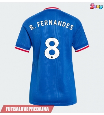 Lacne Ženy Futbalové dres Manchester United Bruno Fernandes #8 2026-27 Krátky Rukáv - Preč